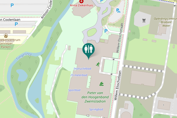 Map showing location of Eindhoven Toilet