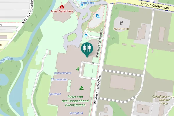 Map showing location of Eindhoven Toilet