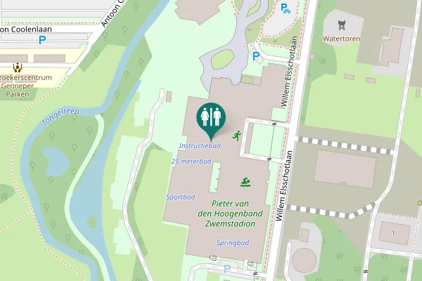 Map showing location of Eindhoven Toilet