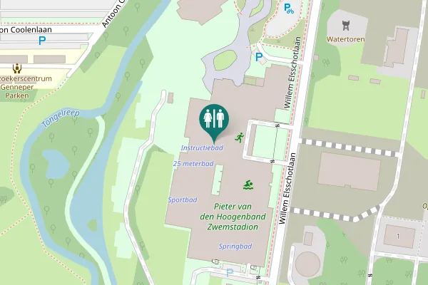 Map showing location of Eindhoven Toilet