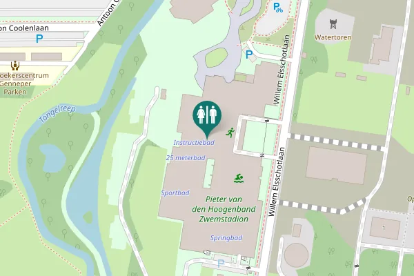 Map showing location of Eindhoven Toilet
