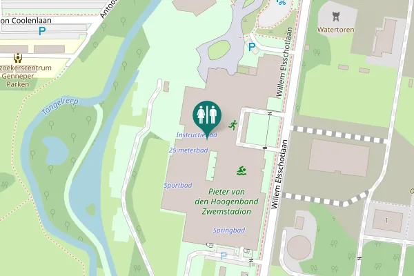 Map showing location of Eindhoven Toilet
