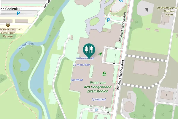 Map showing location of Eindhoven Toilet