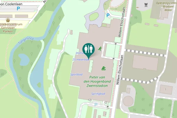 Map showing location of Antoon Coolenlaan 1 Toilet