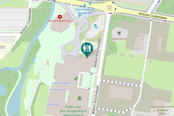 Map showing location of Eindhoven Toilet