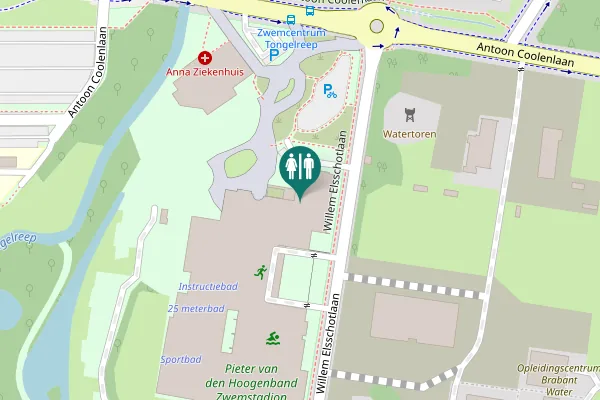 Map showing location of Eindhoven Toilet
