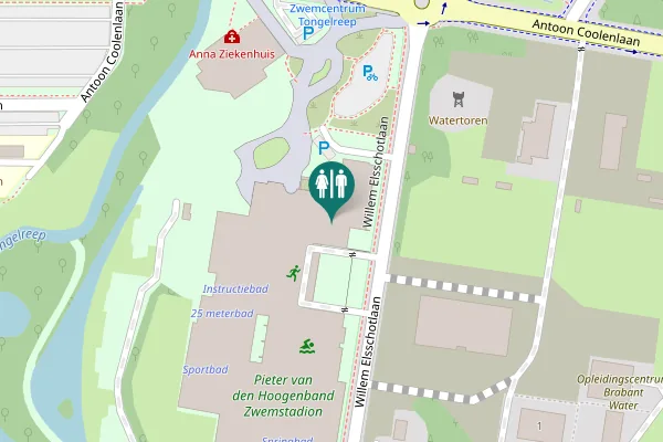 Map showing location of Eindhoven Toilet