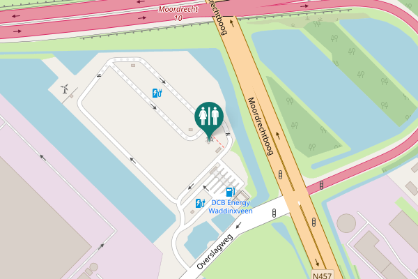 Map showing location of Overslagweg 1A Toilet