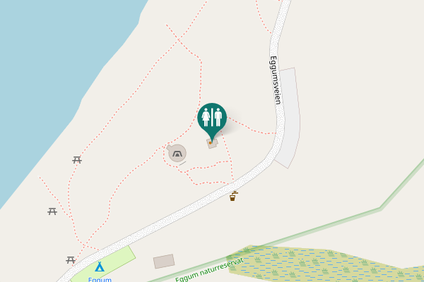 Map showing location of Eggumsveien 999 Toilet
