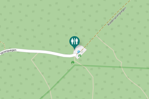 Map showing location of Riddersprangvegen Toilet