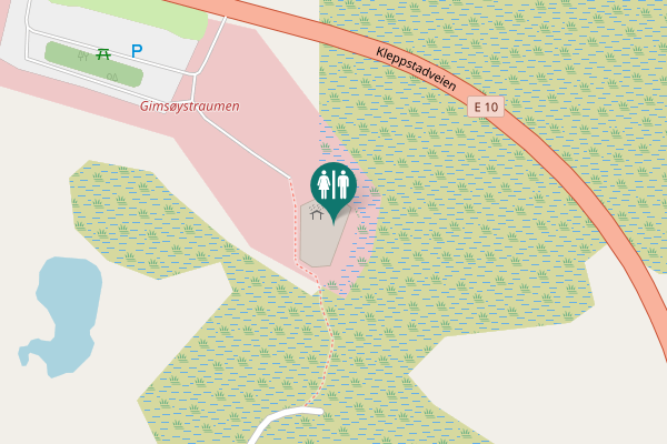 Map showing location of Kleppstadveien 175 Toilet