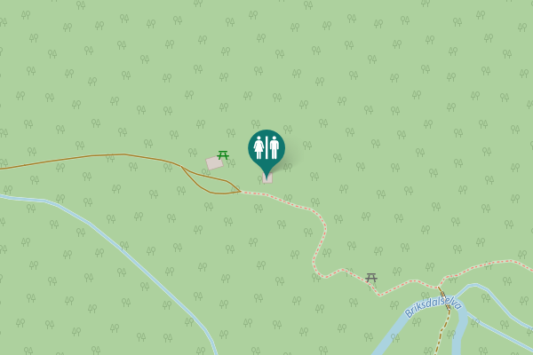 Map showing location of Stryn Toilet