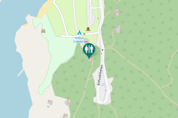 Map showing location of Enhuskilveien 67 Toilet