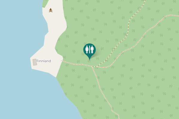 Map showing location of Losbylinja 105 Toilet