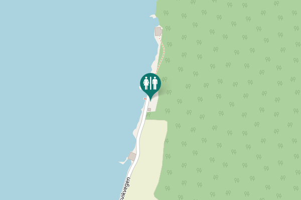 Map showing location of Fresvikvegen Toilet