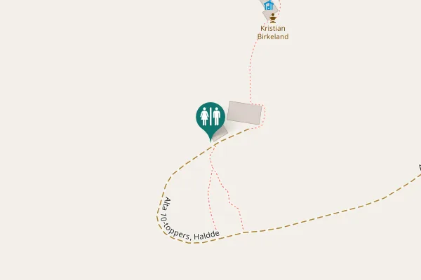 Map showing location of Alta 10-toppers, Haldde Toilet