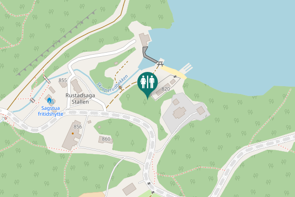 Map showing location of Oslo Toilet