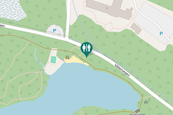 Map showing location of Vådanvegen Toilet