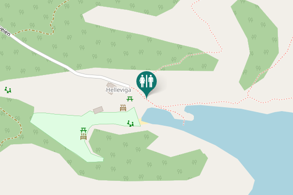Map showing location of Langenesveien 584 Toilet