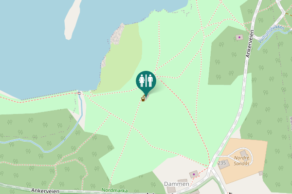 Map showing location of Ankerveien Toilet