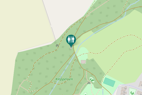 Map showing location of Sofie Steinnes' veg 21 Toilet