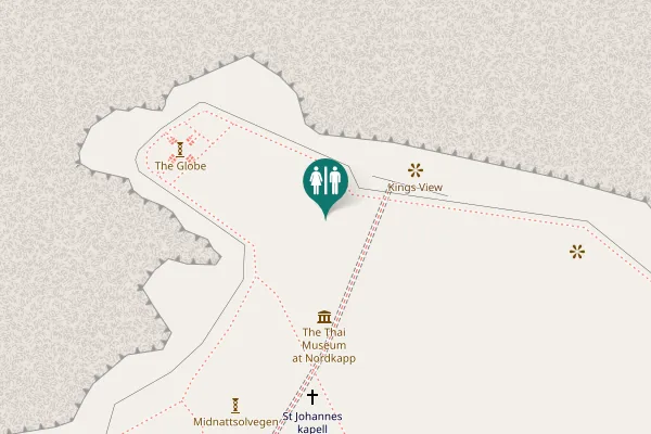 Map showing location of E 69 Toilet