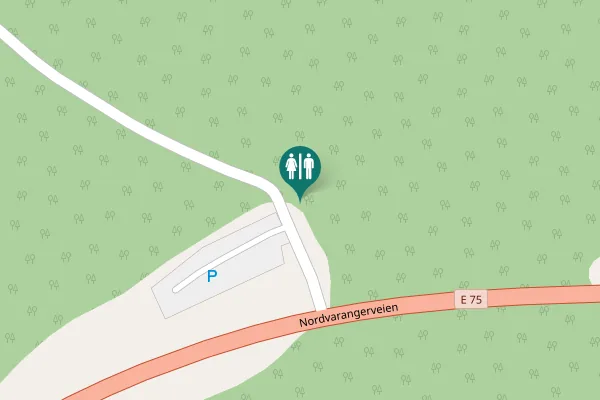 Map showing location of Vadsø Toilet