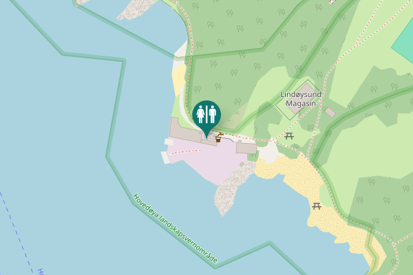 Map showing location of German Bunker Toilet