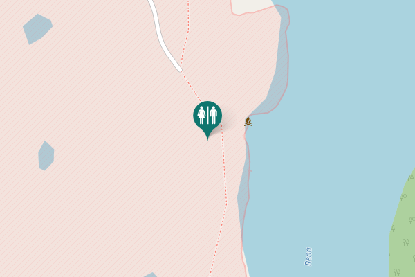 Map showing location of Åmot Toilet