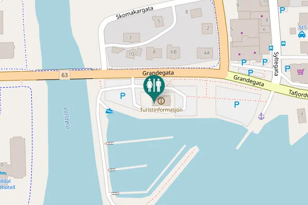 Map showing location of Grandegata 12 Toilet