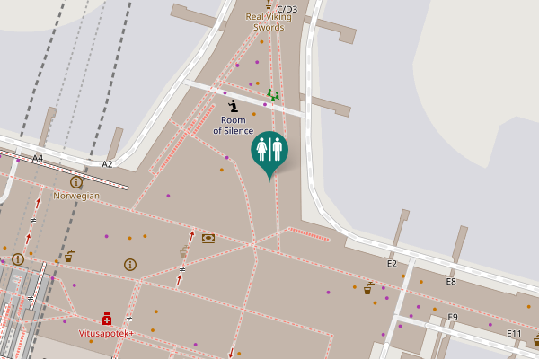 Map showing location of Lufthavnvegen 1 Toilet