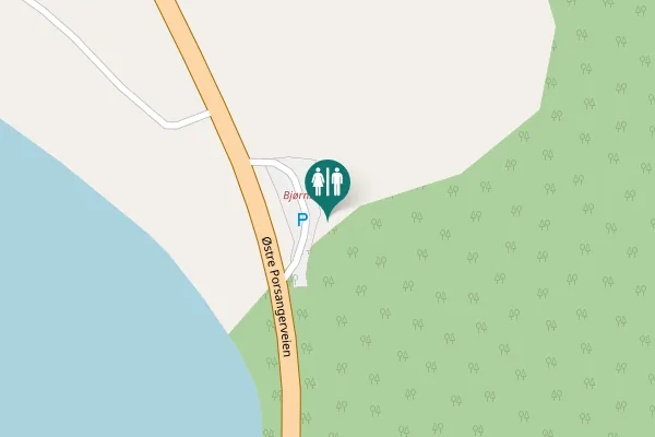 Map showing location of Østre Porsangerveien Toilet