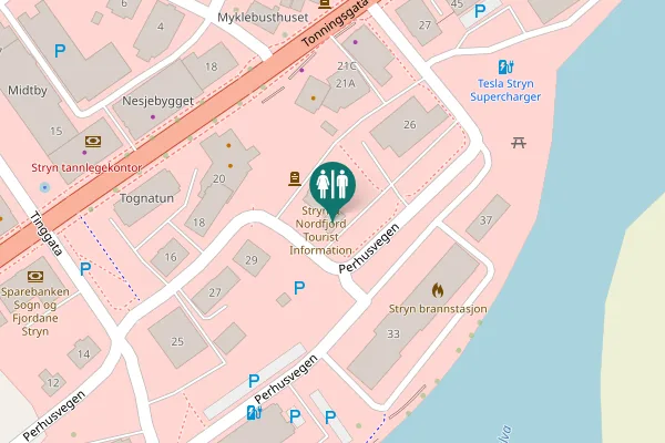 Map showing location of Perhusvegen 24 Toilet