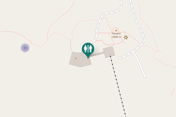 Map showing location of Stryn Toilet