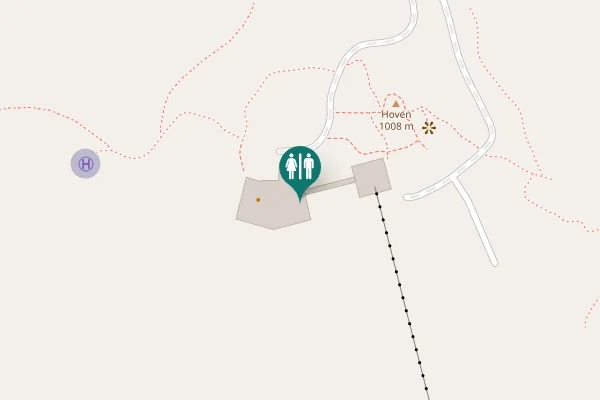 Map showing location of Stryn Toilet