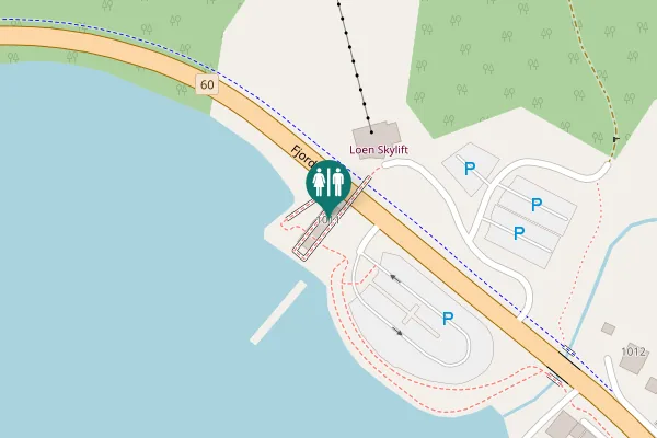 Map showing location of Fjordvegen 1011 Toilet