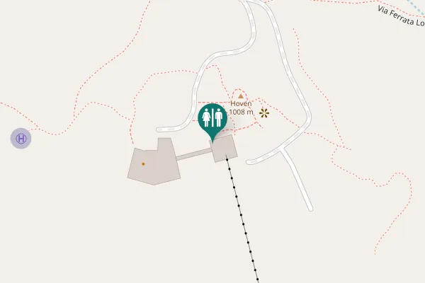 Map showing location of Stryn Toilet