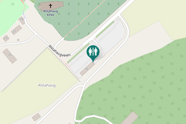 Map showing location of Alstahaugveien 10 Toilet