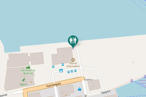 Map showing location of Havnevakt