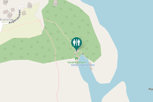 Map showing location of Auglendsveien 120 Toilet
