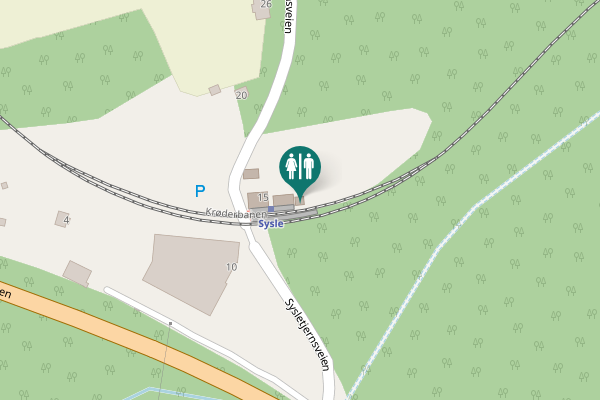 Map showing location of Sysletjernsveien 15 Toilet