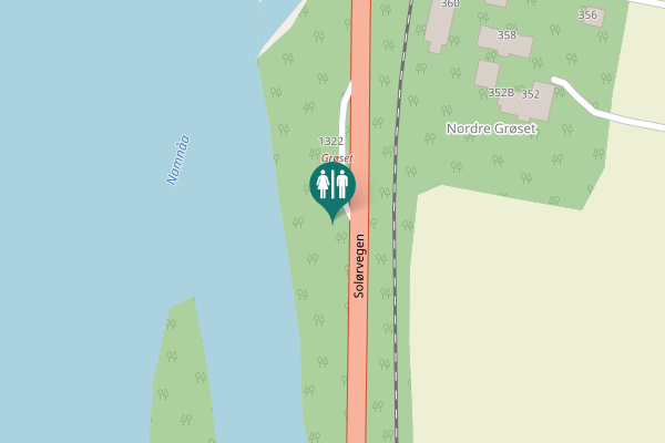 Map showing location of Solørvegen 1322 Toilet