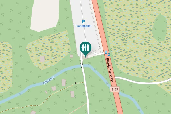 Map showing location of Batnfjordsvegen Toilet