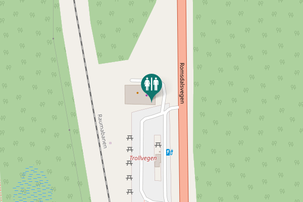 Map showing location of Romsdalsvegen 9199 Toilet