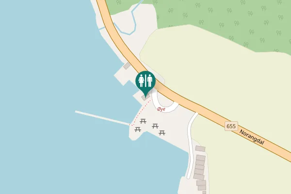 Map showing location of Ørsta Toilet