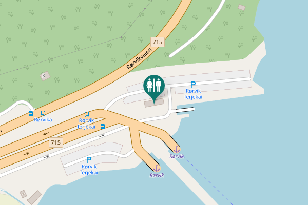 Map showing location of 715 Toilet