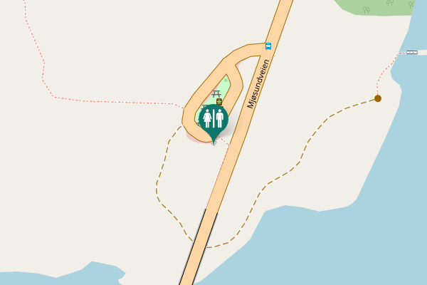 Map showing location of 848 Toilet