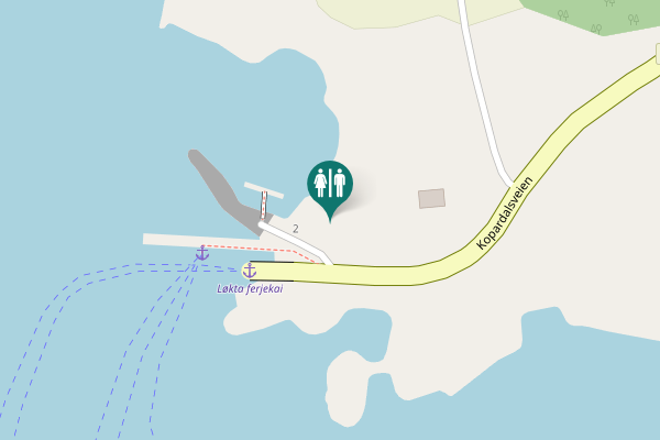 Map showing location of Kopardalsveien 2 Toilet