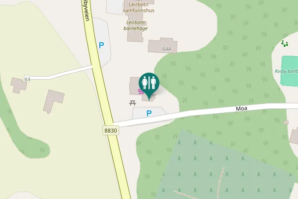 Map showing location of Samvirkelaget Kviby
