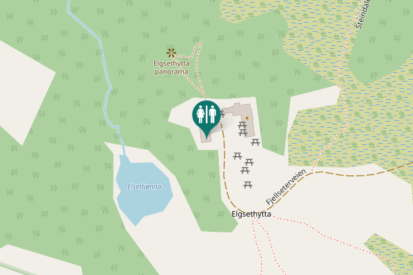 Map showing location of Fjellseterveien 502 Toilet